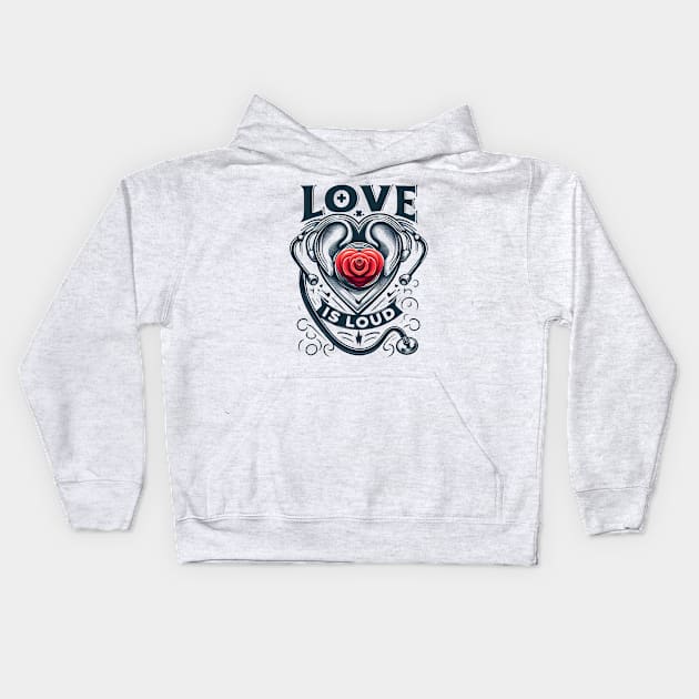 Love is Loud Kids Hoodie by Praiseworthy Essentials